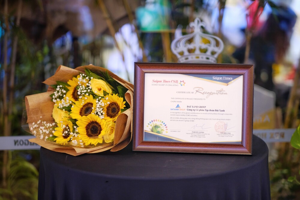 TẬP ĐOÀN ĐẤT XANH ĐƯỢC VINH DANH DOANH NGHIỆP VÌ CỘNG ĐỒNG
